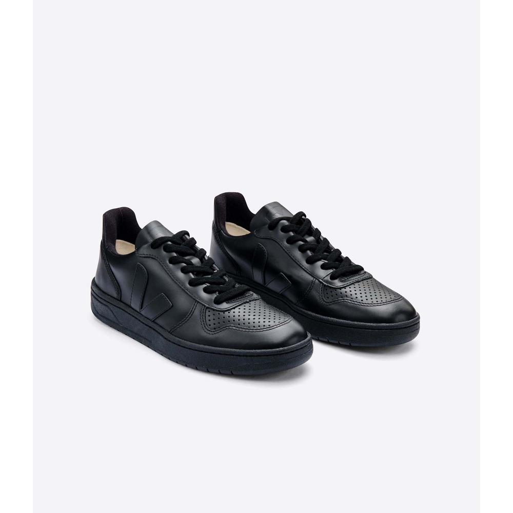 Veja V-10 CWL Women's Sneakers Black | CA 654OKI